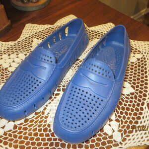 Men's Navy FLOAFERS Shoes Country Club 2.0 Water Shoes Sz 9